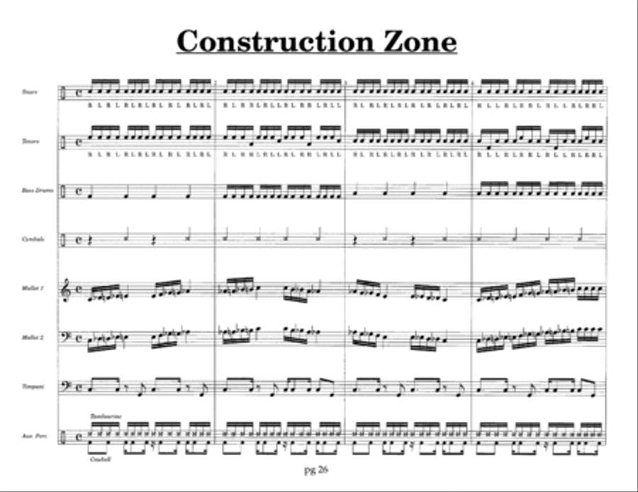 Championship Technique for Marching Percussion /Student Book /5 BD-Cymbals Percussion Ensemble scores gallery preview page 8