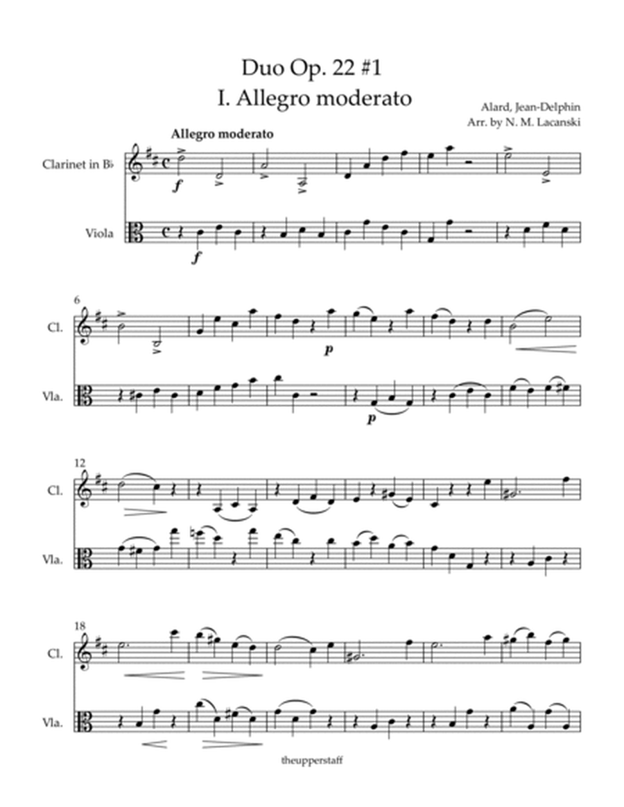 Duo Op. 22 #1 I. Allegro moderato image number null