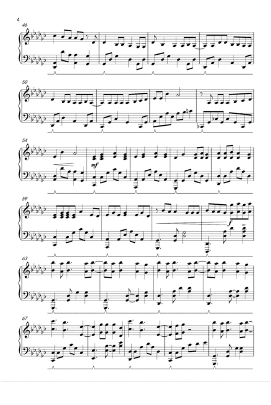 You Belong With Me You Belong With Me Piano Solo scores gallery preview page 3