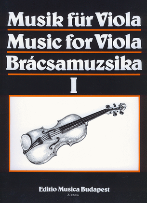 Book cover for Music for Viola I - Musik für Viola I