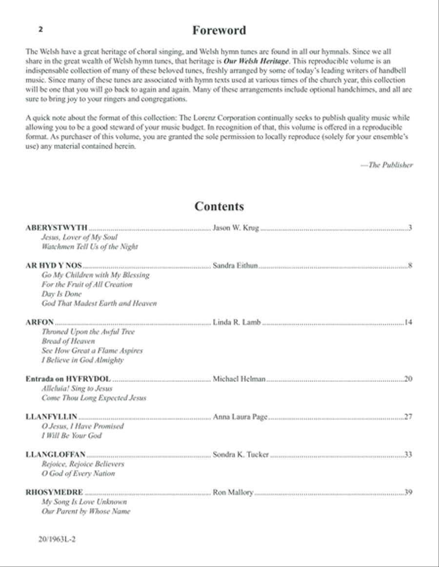 Our Welsh Heritage 5-Octaves scores gallery preview page 2