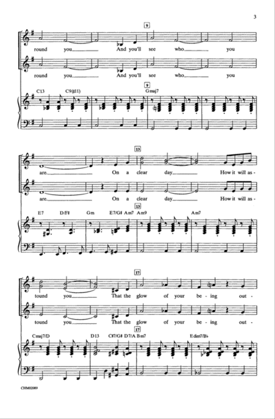 On a Clear Day On a Clear Day Choir scores gallery preview page 2
