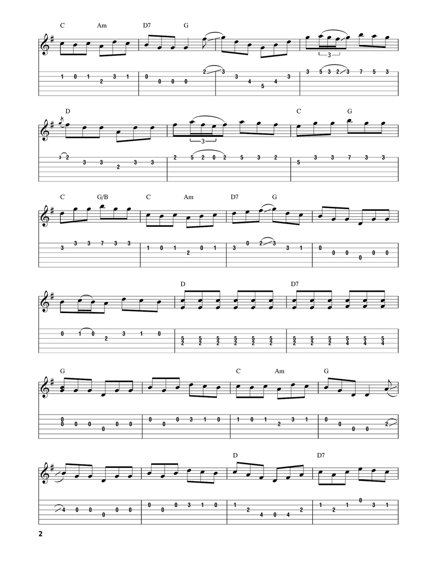 The Irish Washerwoman Acoustic Guitar scores gallery preview page 2