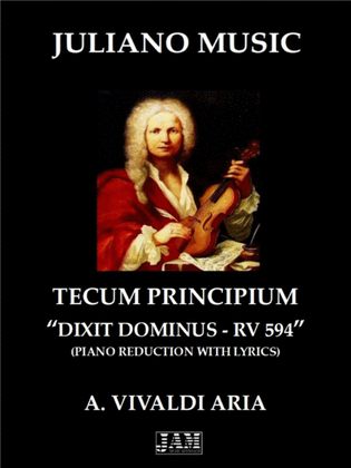Book cover for TECUM PRINCIPIUM (PIANO REDUCTION WITH LYRICS) - A. VIVALDI