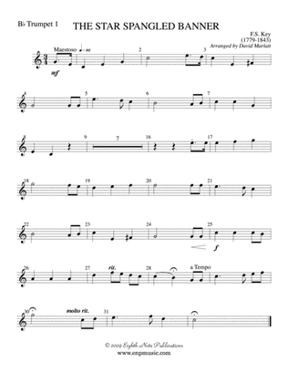 The Star Spangled Banner: 1st B-flat Trumpet
