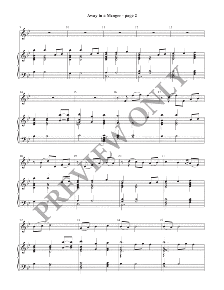 Away in a Manger Handbell Part (Print) image number null