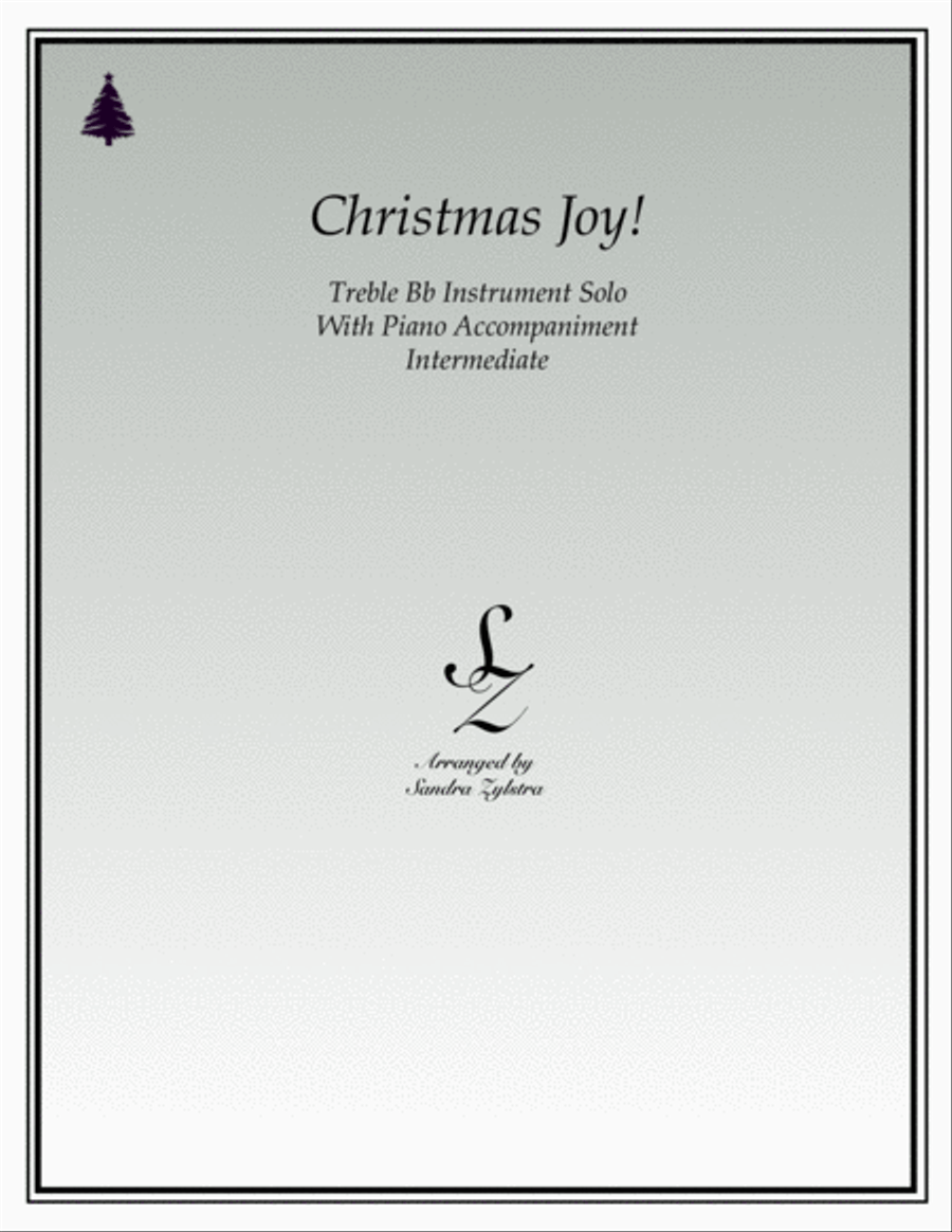 Christmas Joy! (treble Bb instrument solo) Piano scores gallery preview page 1