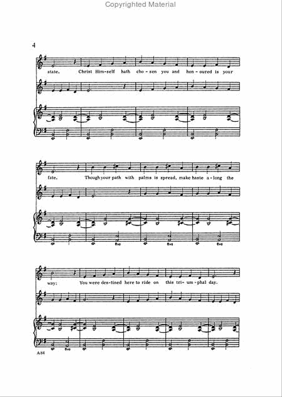 Little Grey Donkey Unison Choir scores gallery preview page 6