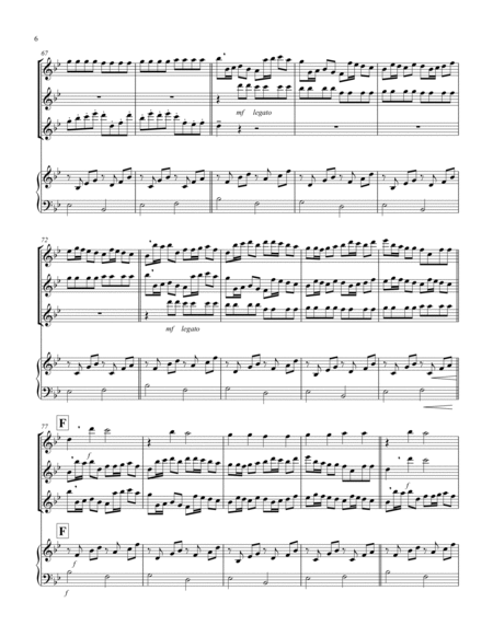 Canon (Pachelbel) (Bb) (Flute Trio, Keyboard)