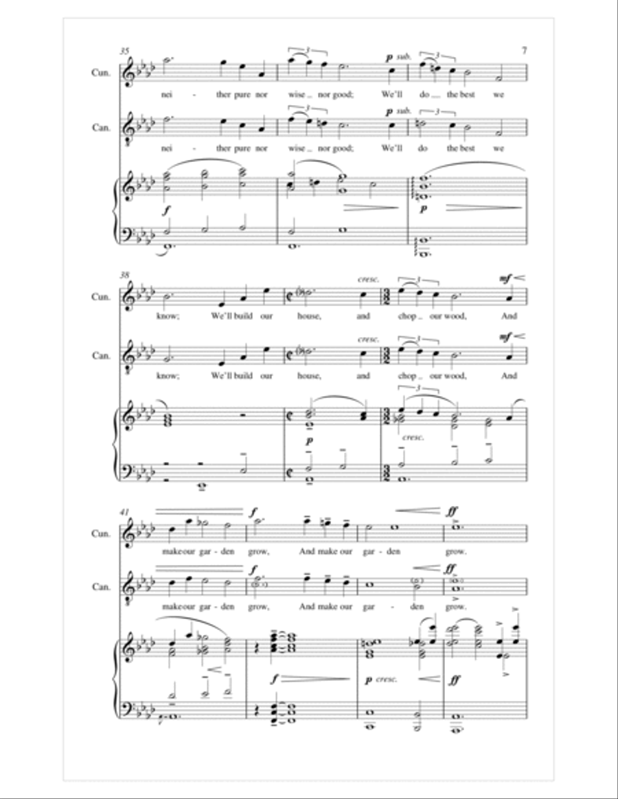 Make Our Garden Grow 4-Part scores gallery preview page 4