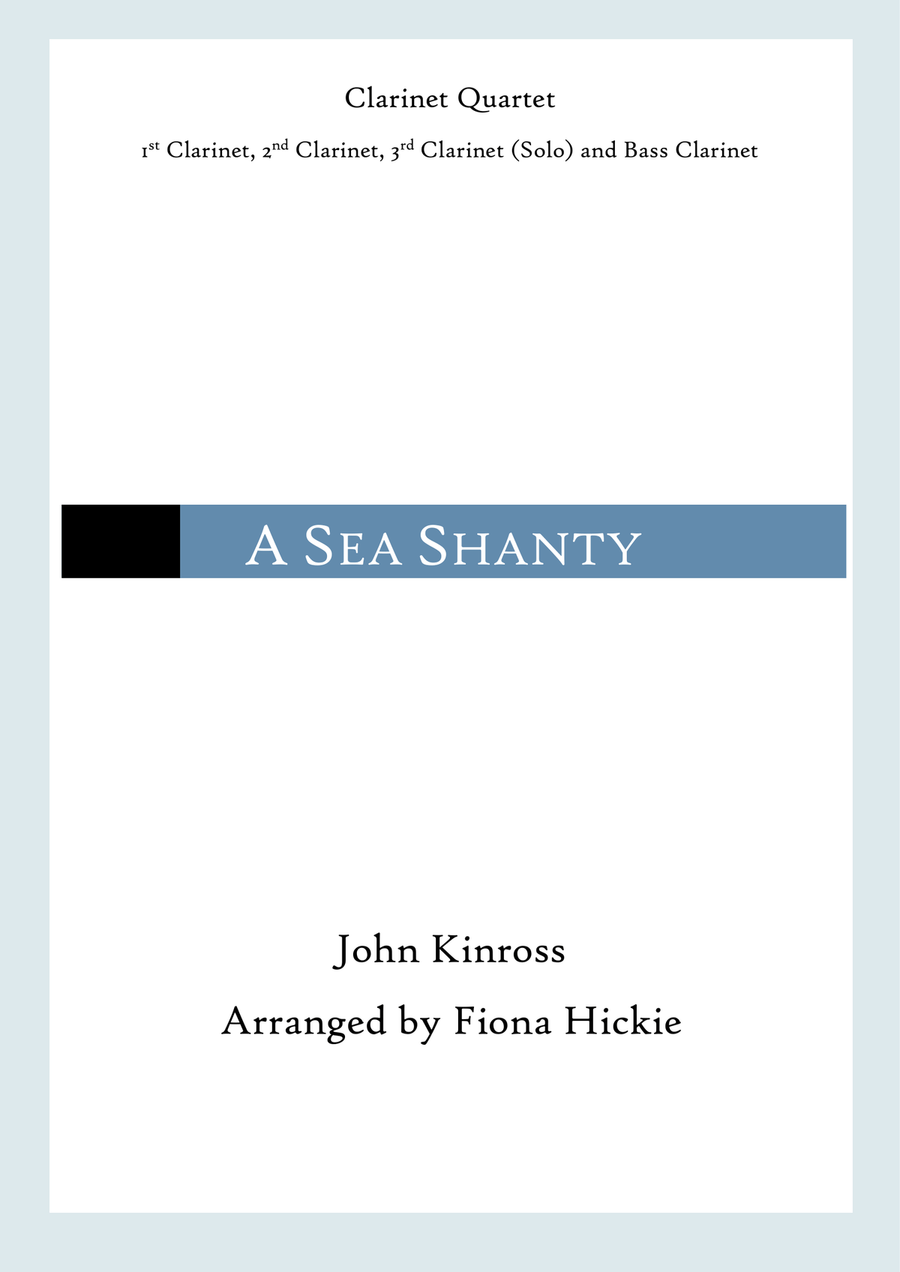 A Sea Shanty A Sea Shanty Clarinet Quartet scores gallery preview page 1