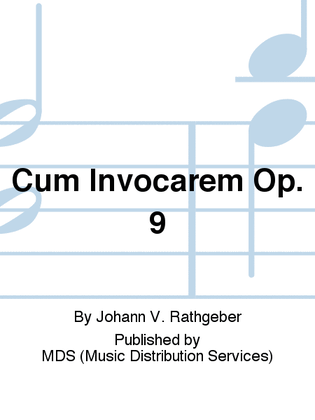 Book cover for Cum invocarem op. 9