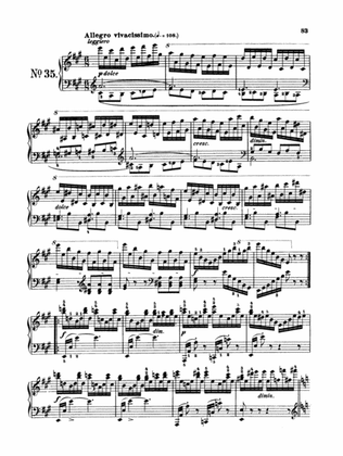 Czerny: School of Velocity, Op. 299 No. 35