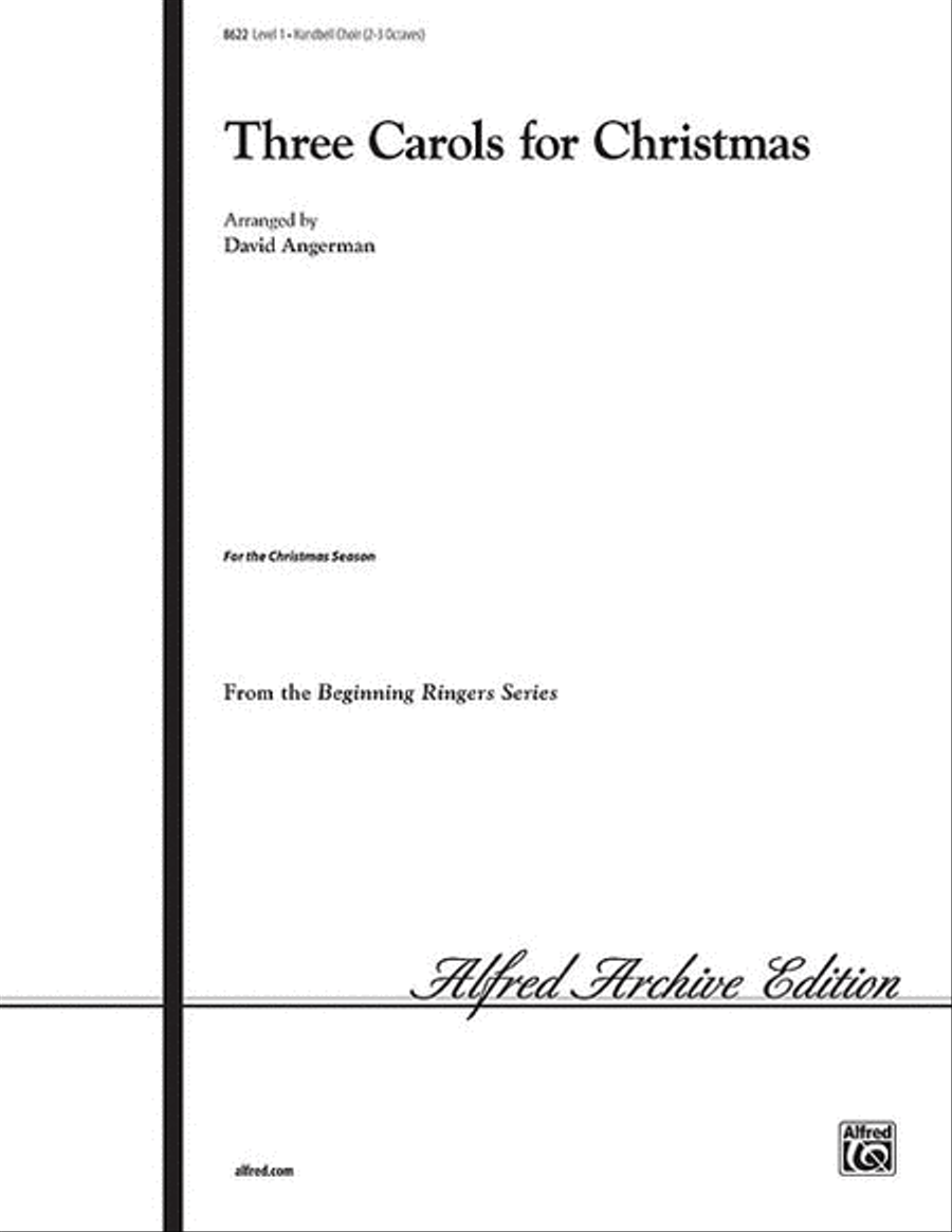 Three Carols for Christmas Handbell Choir scores gallery preview page 1