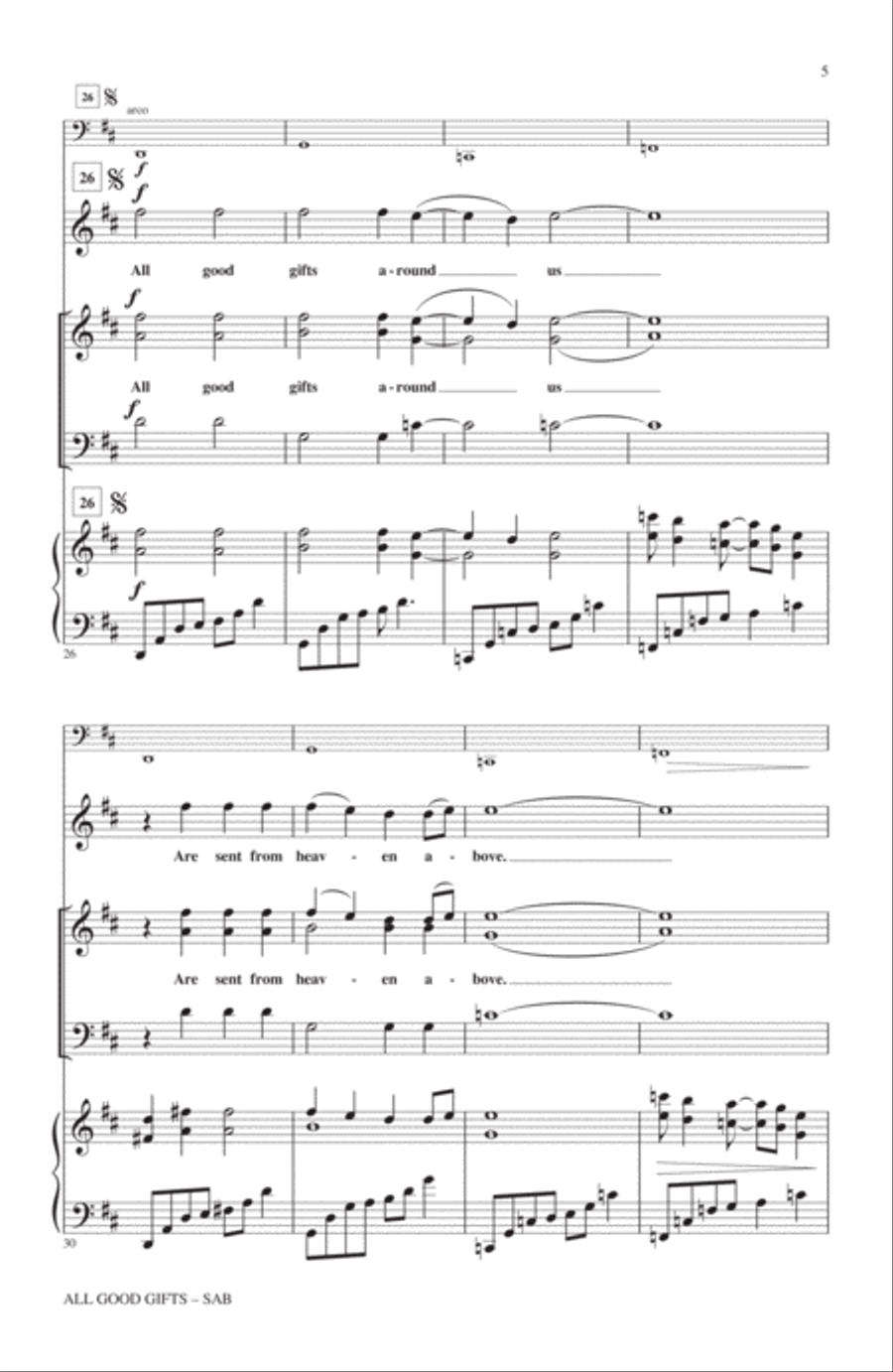 All Good Gifts 3-Part scores gallery preview page 4