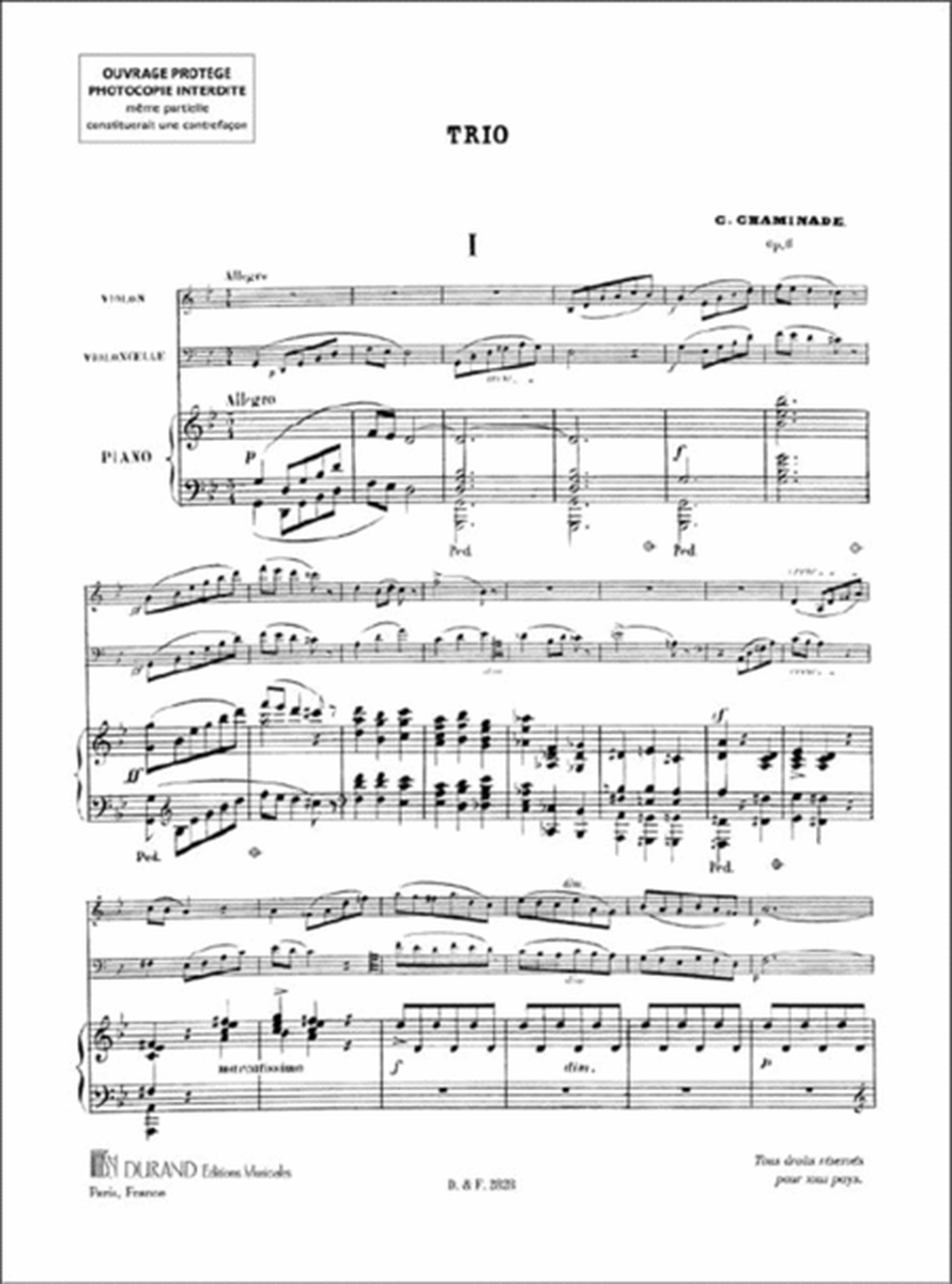 Trio Op 11 Sol Mineur Vl-Vlc-Piano