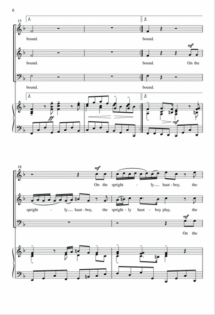 Sound the Trumpet 3-Part scores gallery preview page 6