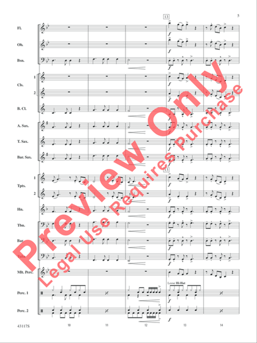 Timber Timber Concert Band scores gallery preview page 5