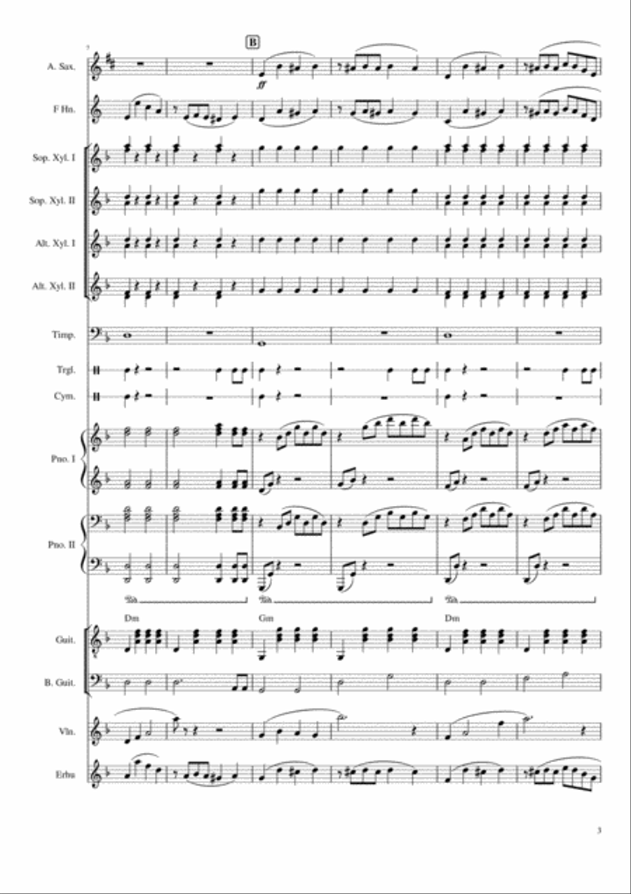 La Cumparsita Large Ensemble scores gallery preview page 3