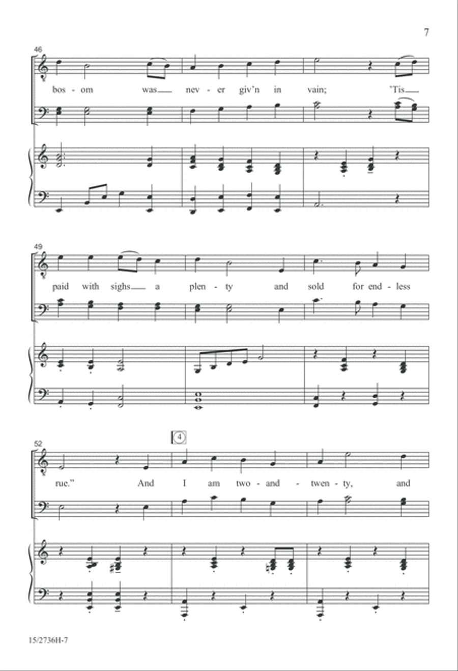 When I Was One-and-Twenty TTB scores gallery preview page 7