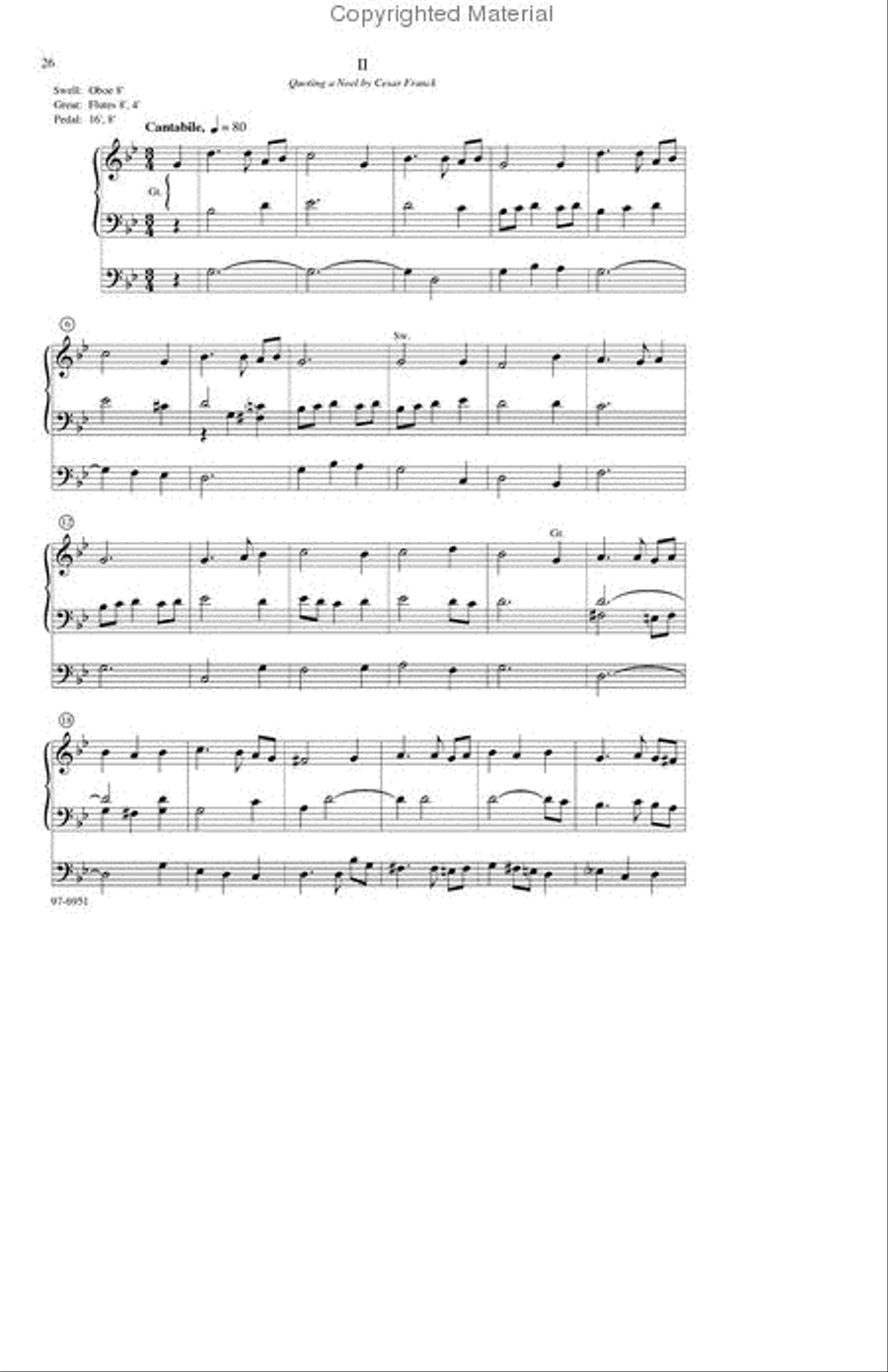 He Comes to Us Organ scores gallery preview page 7
