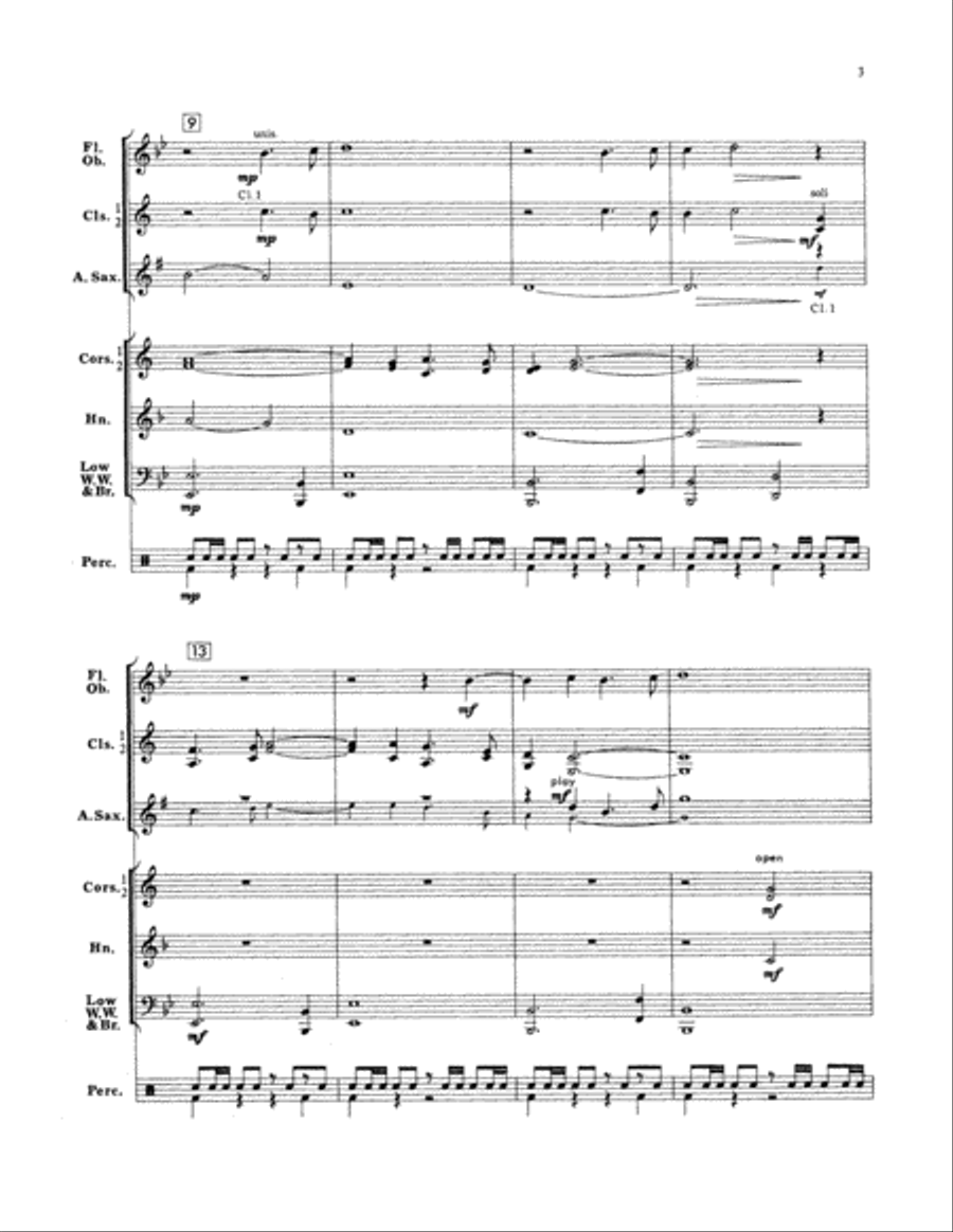 Americana Suite - Full Score Concert Band scores gallery preview page 2