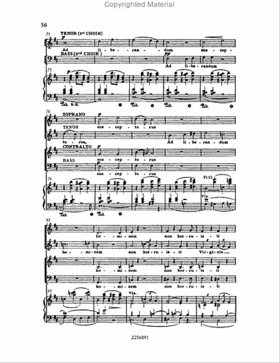 Te Deum, H 118 Choir scores gallery preview page 56