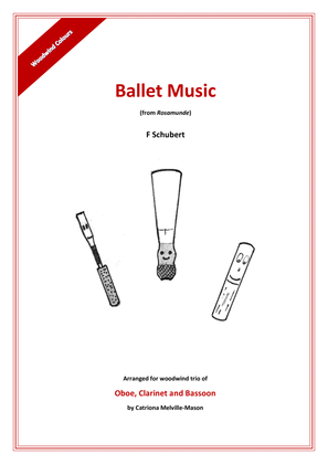 Book cover for Ballet Music from 'Rosamunde' (oboe, clarinet, bassoon trio)