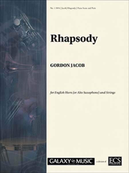 Rhapsody for English Horn and Strings (Piano Score)