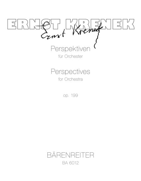 Perspectives - Perspektiven, Op. 199