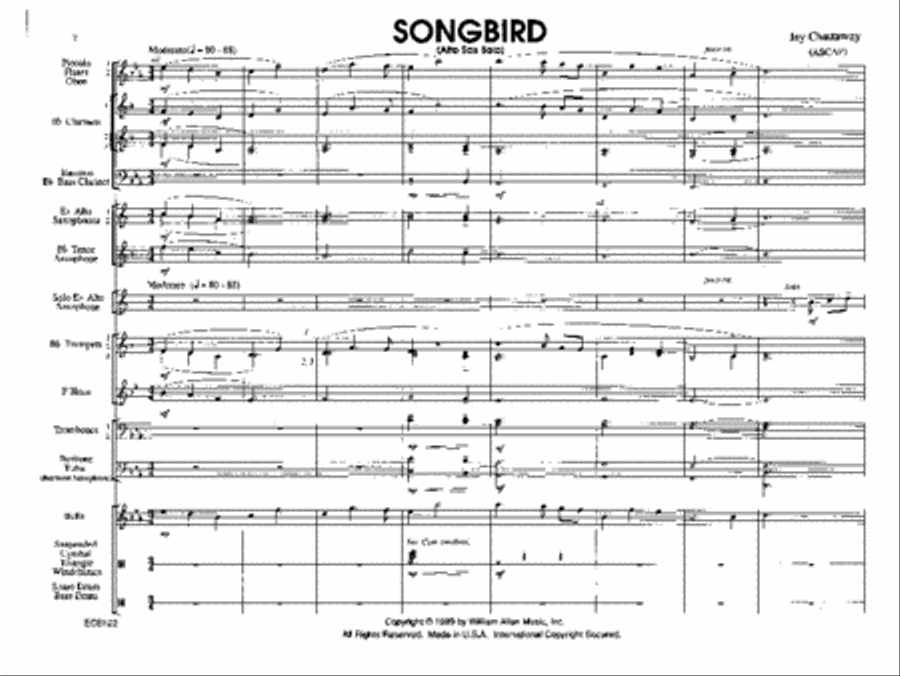 Songbird Songbird Concert Band scores gallery preview page 2