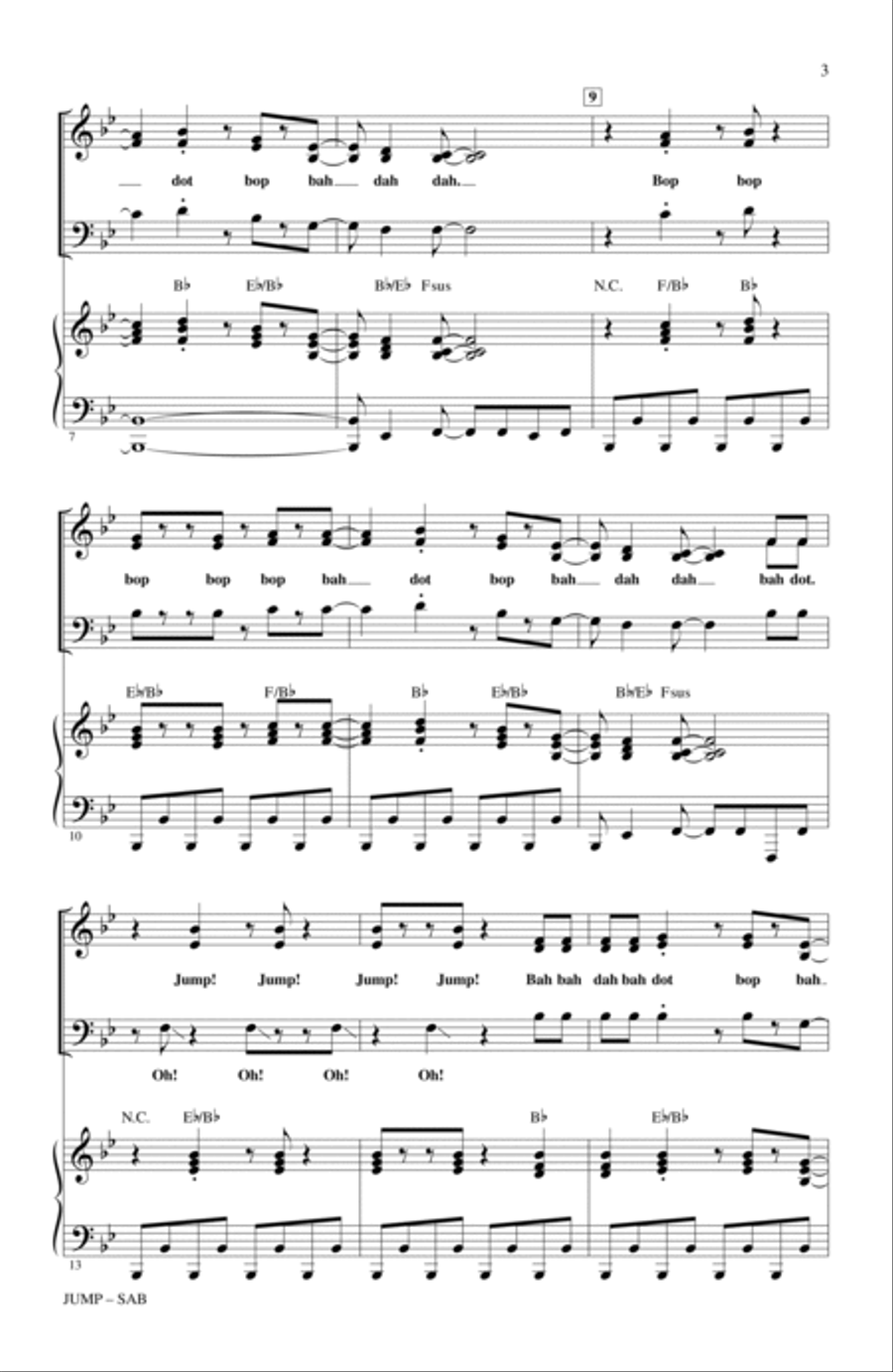 Jump (ed. Kirby Shaw) 3-Part scores gallery preview page 2