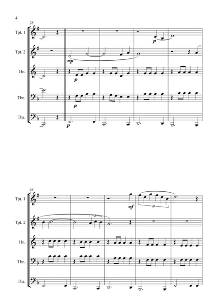 Time To Say Goodbye Horn scores gallery preview page 6
