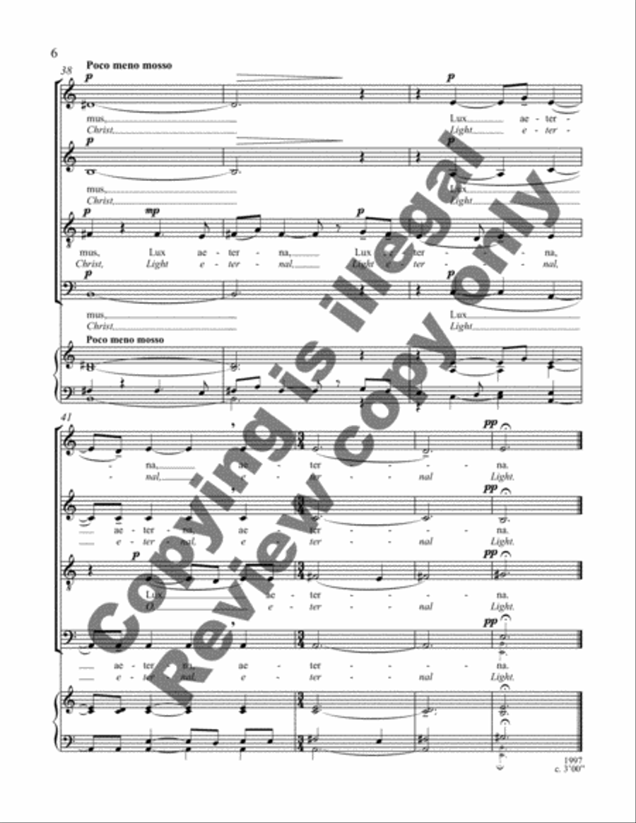 Requiem Motet Requiem Motet 4-Part scores gallery preview page 5