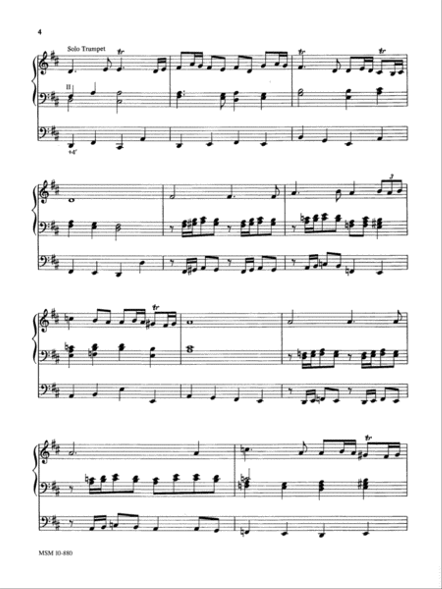 Fanfare and Prelude on God of Our Fathers Organ scores gallery preview page 3