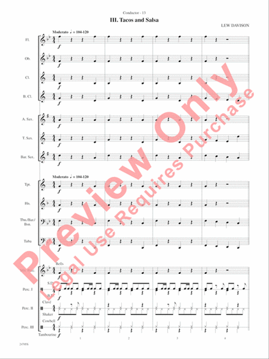 Belwin Beginning Band Kit #2 Concert Band scores gallery preview page 16