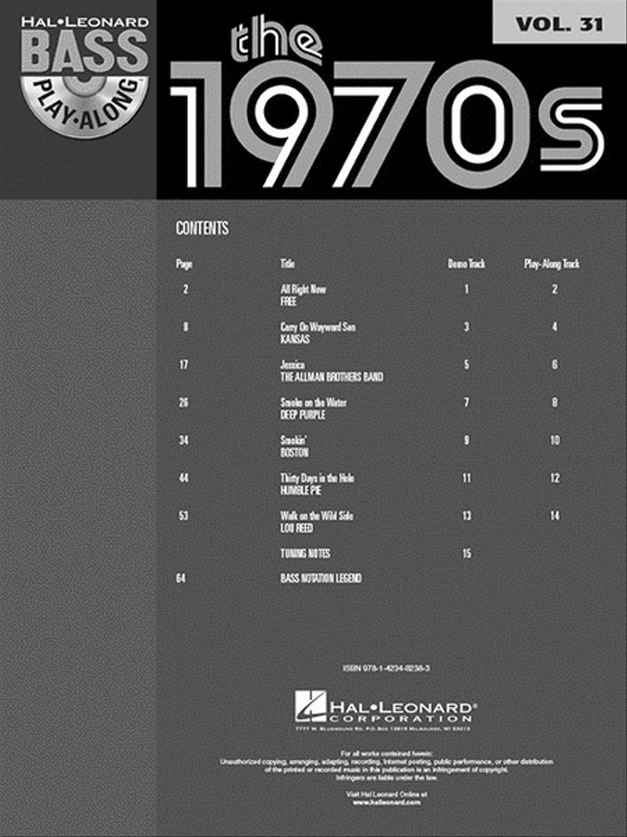The 1970s Electric Guitar scores gallery preview page 2