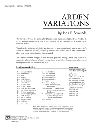 Arden Variations: Score