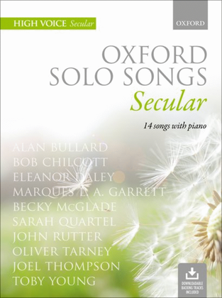 Book cover for Oxford Solo Songs: Secular