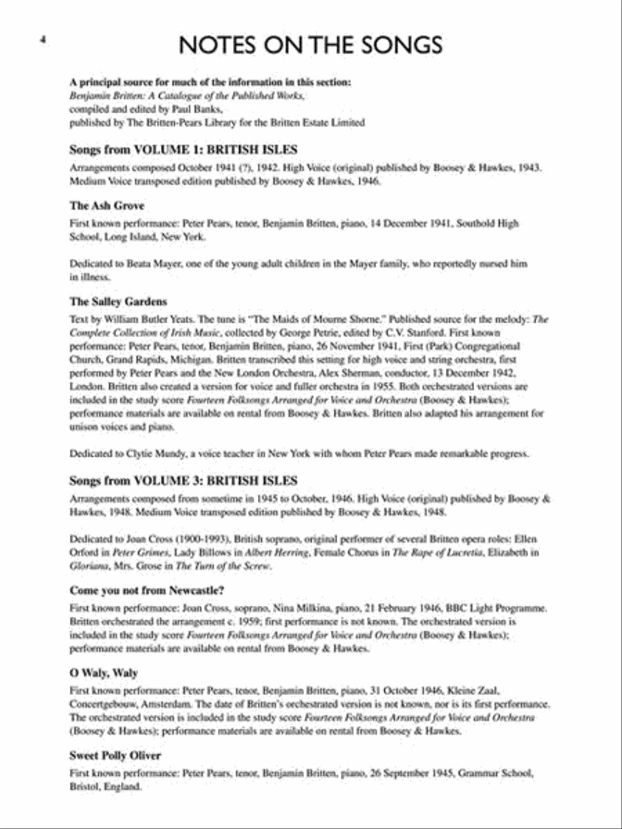12 Selected Folksong Arrangements High Voice scores gallery preview page 4