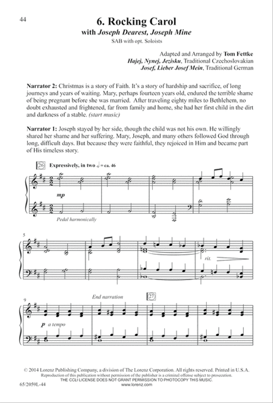 The Christmas Story The Christmas Story 3-Part scores gallery preview page 45