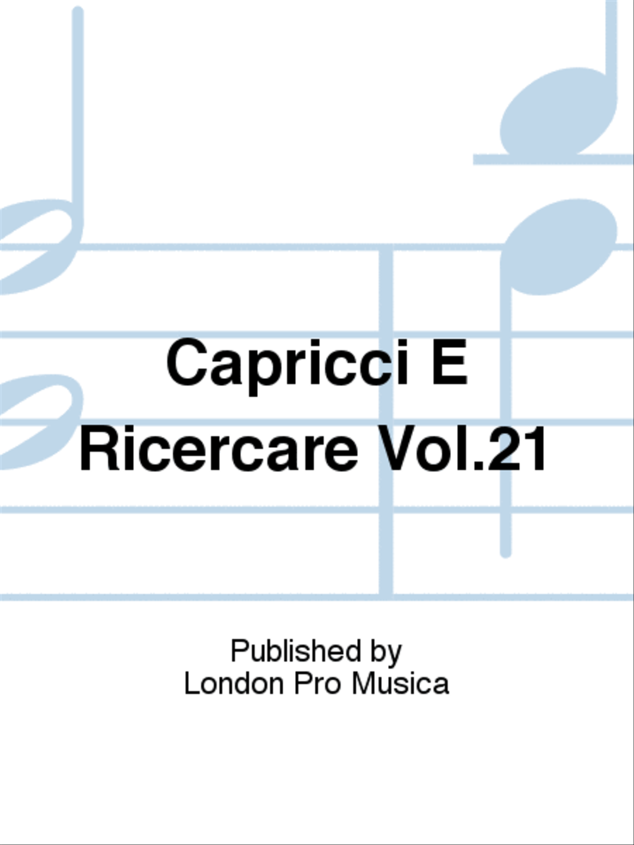 Capricci E Ricercare Vol.21 STB scores gallery preview page 1