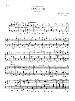 Book cover for Nocturne in G minor, Op. 15, No. 3