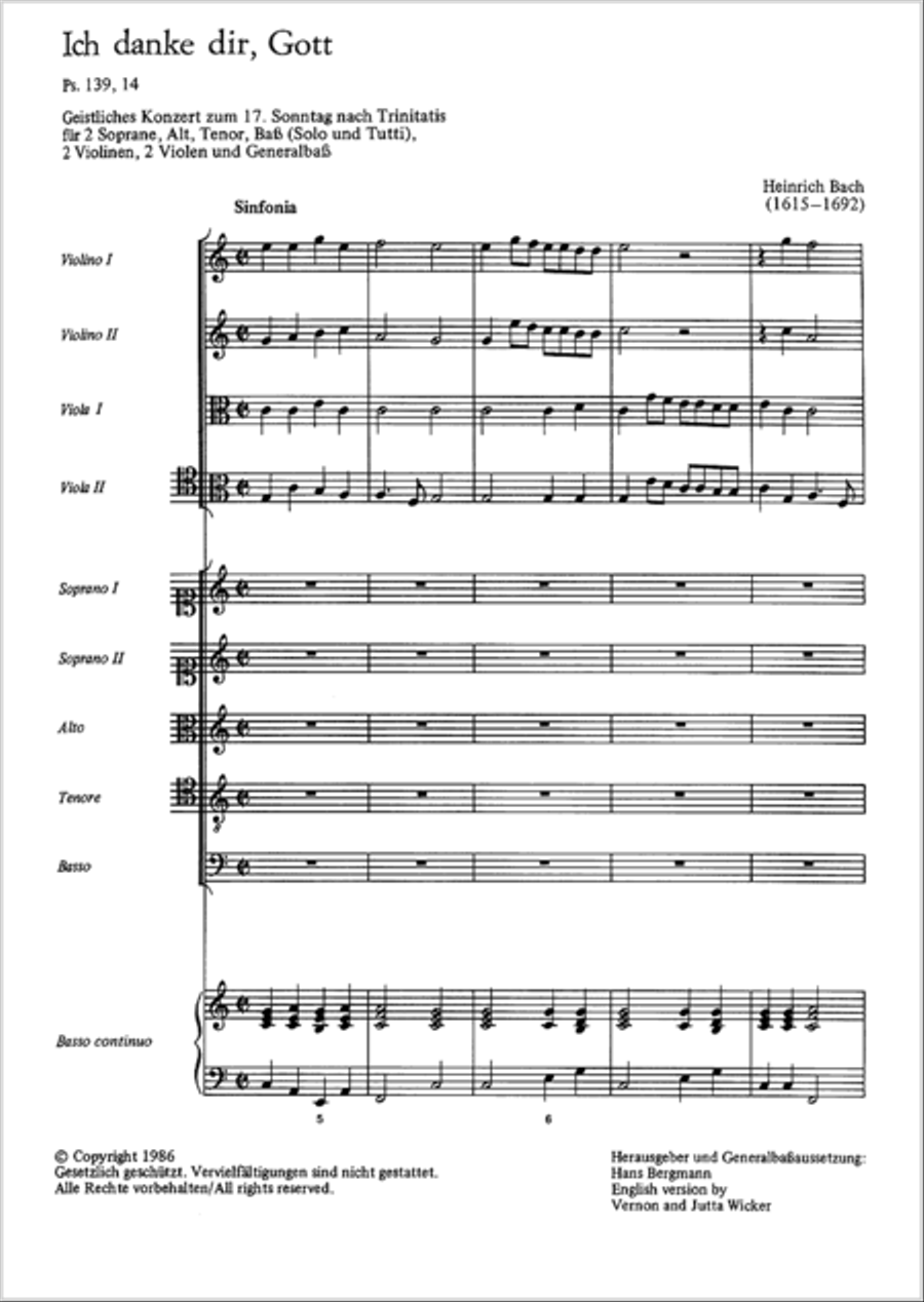 I thank you God (Ich danke dir, Gott) SSATB scores gallery preview page 2