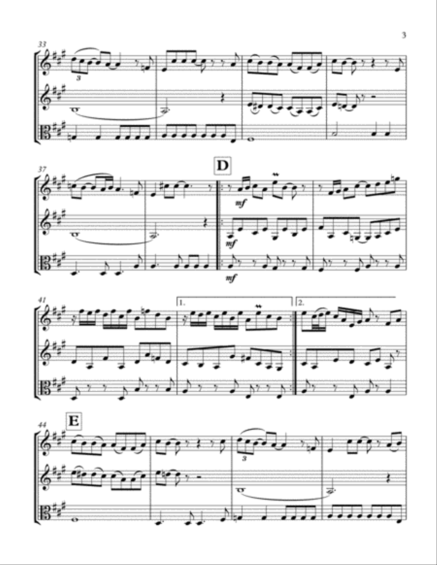 In My Life String Trio scores gallery preview page 4