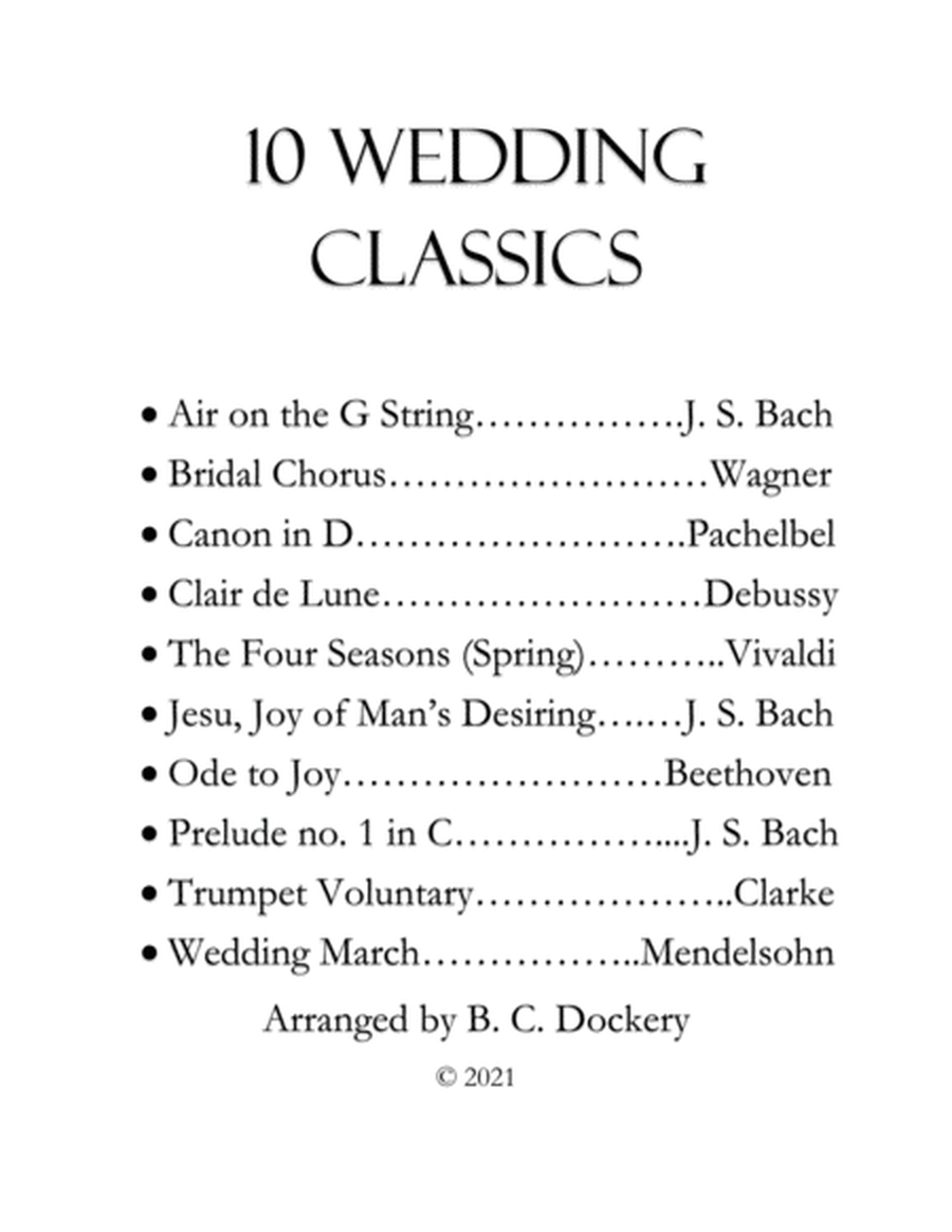 10 Wedding Classics for Woodwind Quintet image number null