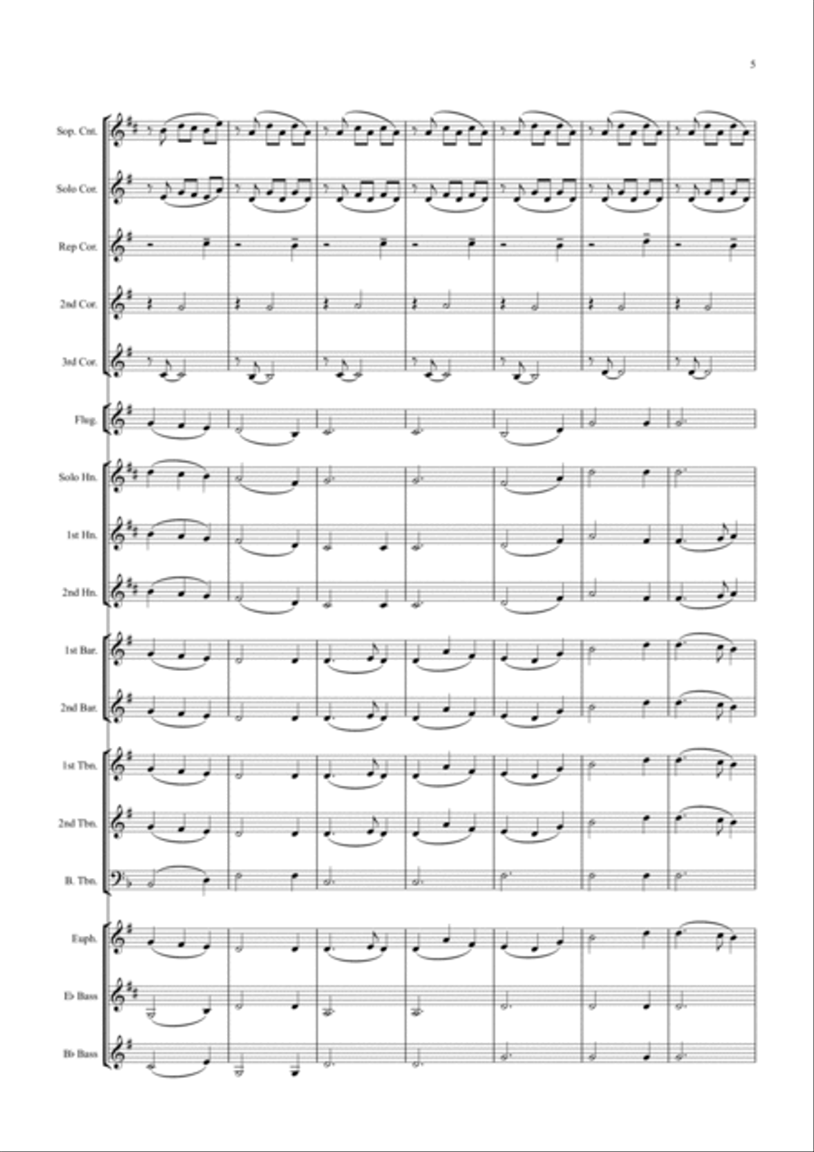 Away In A Manger - (Mueller) Brass Band scores gallery preview page 5
