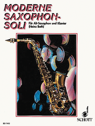 Book cover for Moderne Saxophon-Soli - Alto