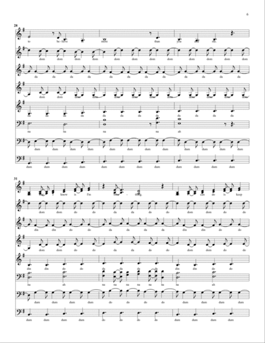 Keep Breathing Keep Breathing 4-Part scores gallery preview page 6