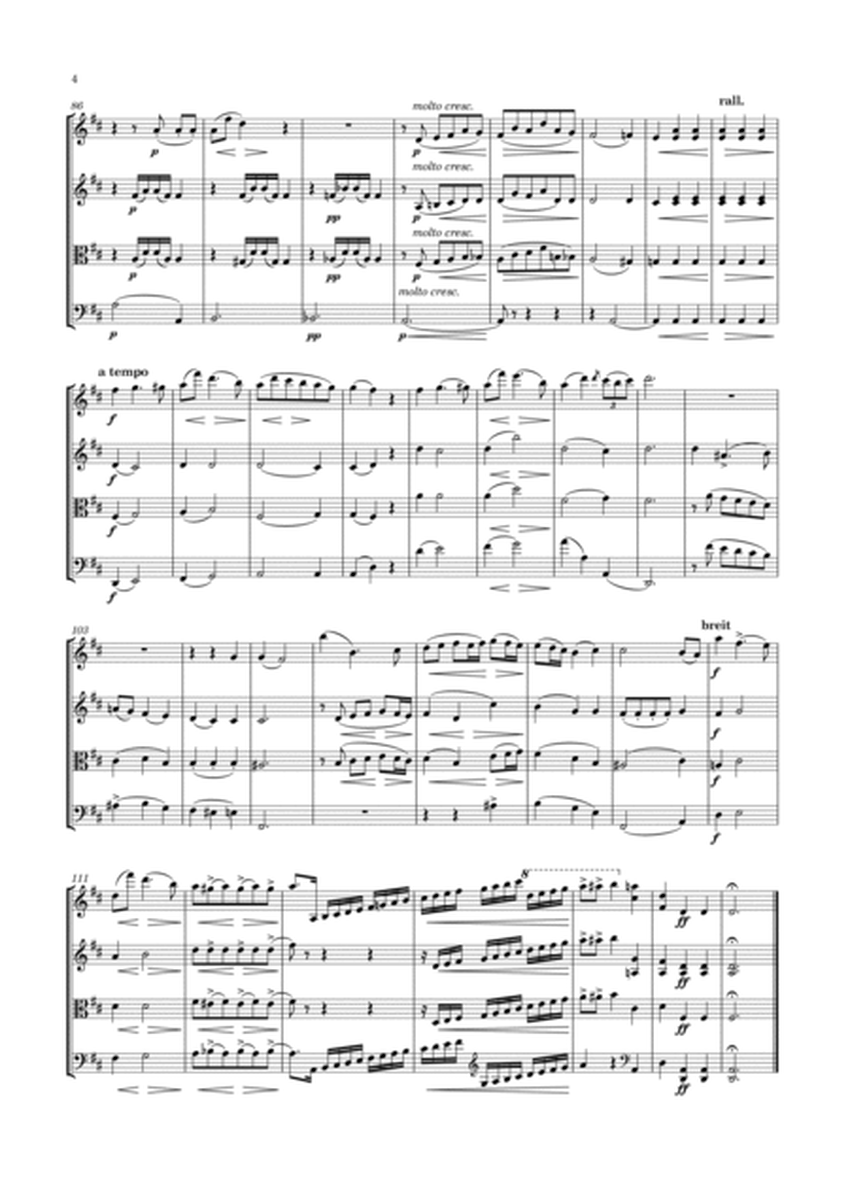 Zitterbart - String Quartet No.8 in D major, "In der Heimath der Schweitz" image number null